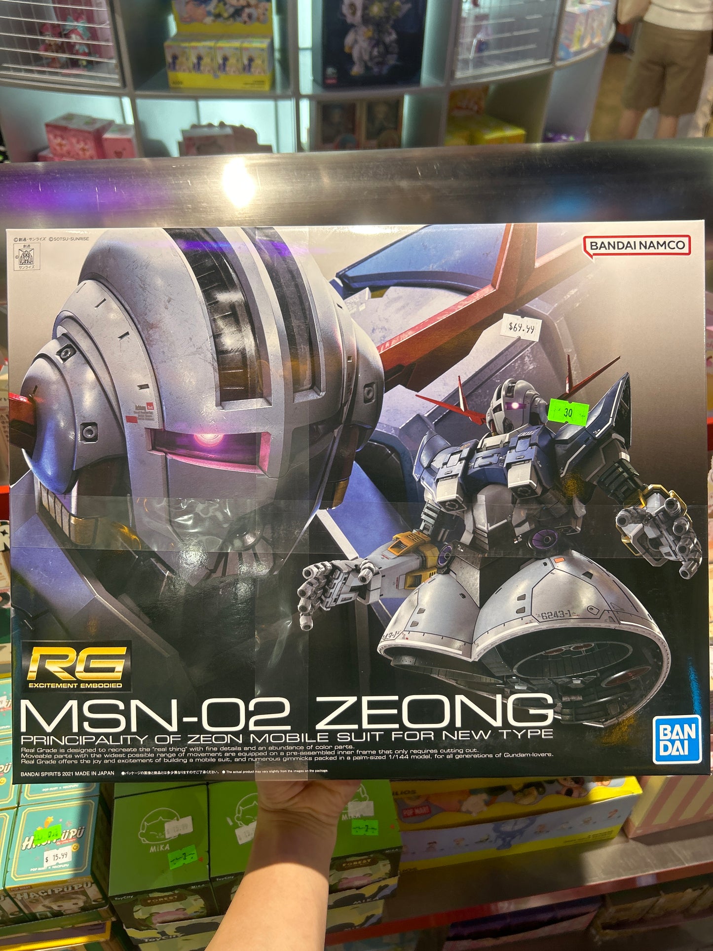 RG GUNDAM MSN-02 ZEONG: PRINCIPALITY OF ZEON MOBILE SUIT FOR NEW TYPE