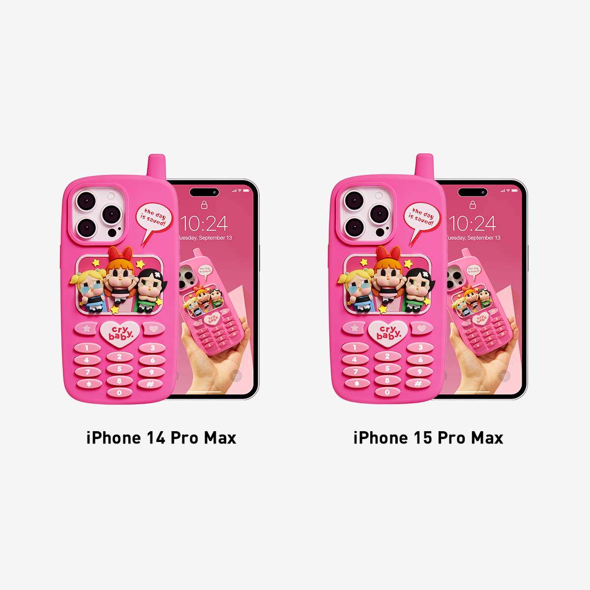 CRYBABY × Powerpuff Girls: Phone Case for iPhone 15 Pro Max