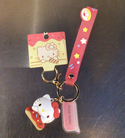 Hello Kitty Donut keychain