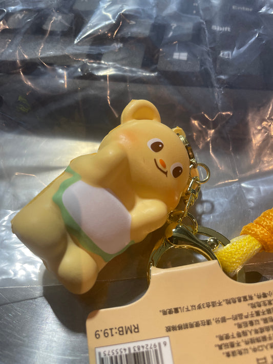 Butter Bear Key Chain