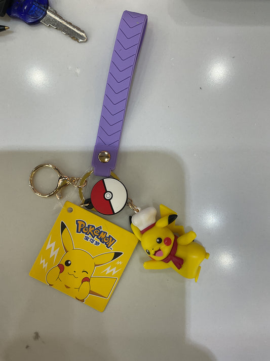 Pokémon chef pikachu keychain