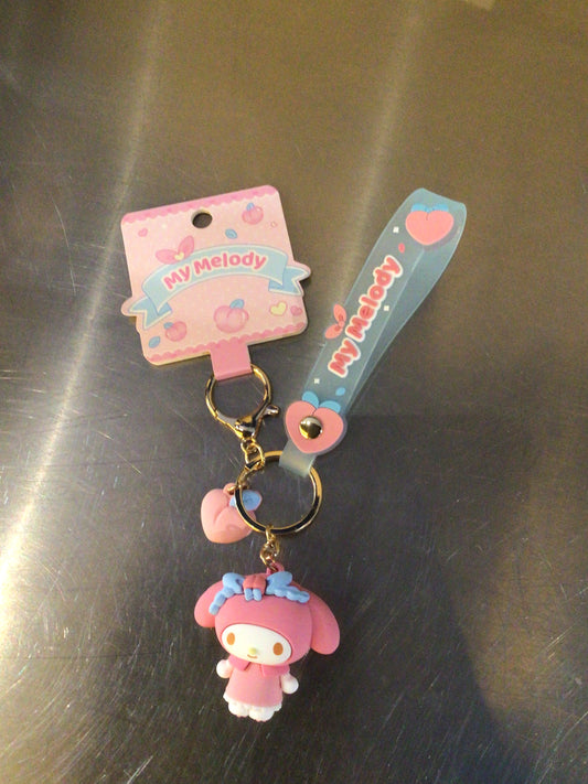 My Melody Peach keychain