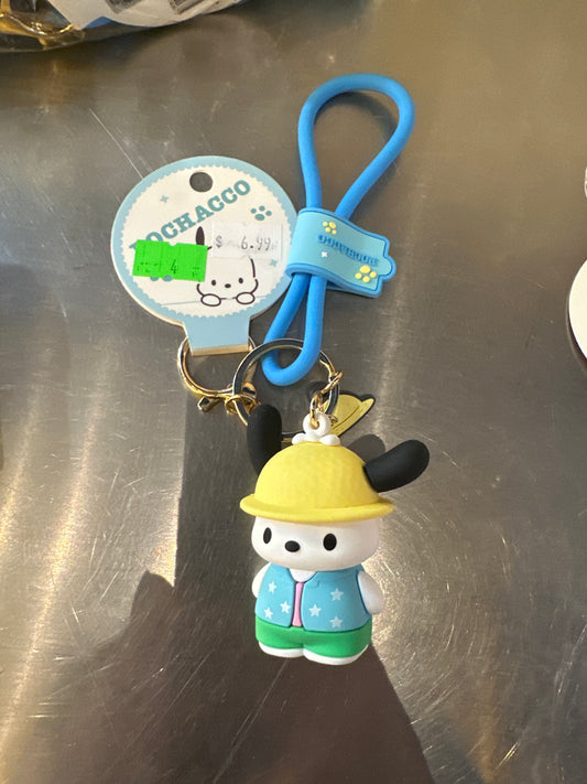 Pochacco Daily Wear Keychain - Beach