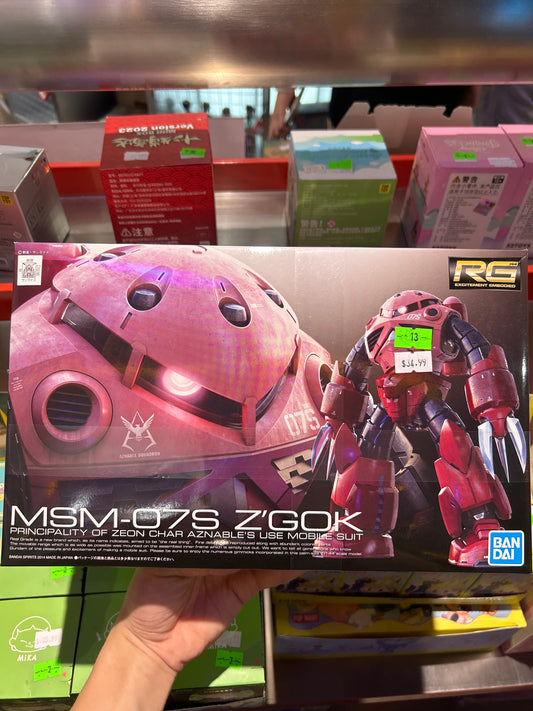 RG GUNDAM: MSM-07S Z'GOK PRINCIPALITY OF ZEON AZNABLE'S USE MOBILE SUIT