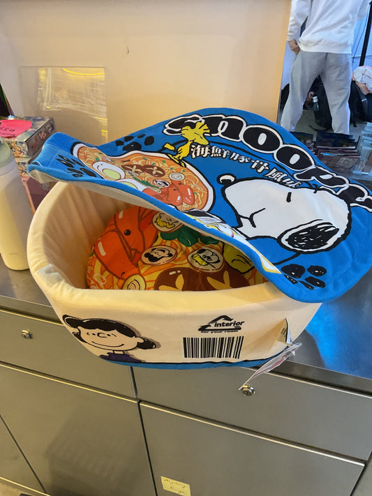 Snoopy Blue Ramen Dog Bed