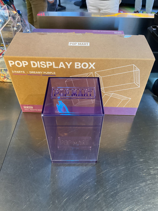 PopMart purple acrylic display box