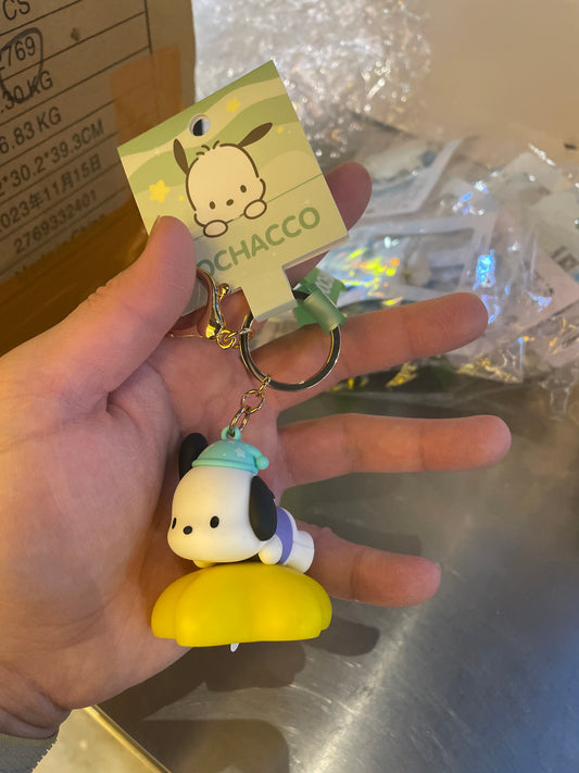 Pochacco Light Up Star Keychain