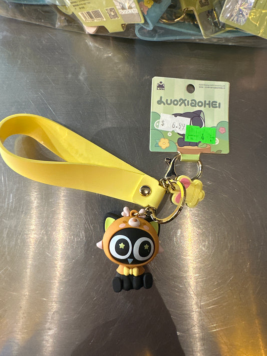 Duoxiaohei Orange Elk Cat Keychain