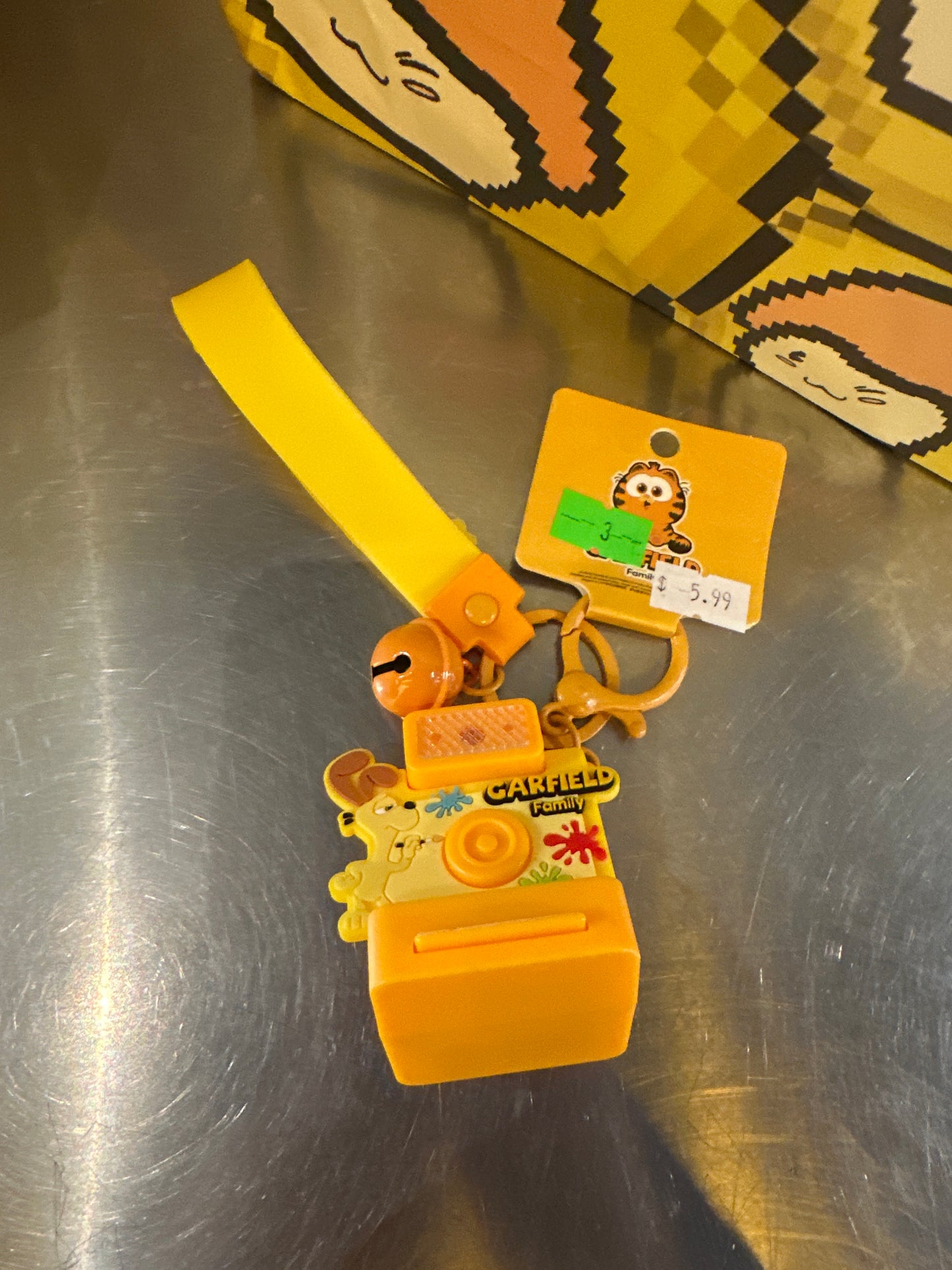 Garfield Polaroid Camera Keychain